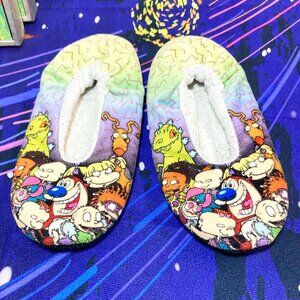 WOMEN'S NICKTOON SLIPPERS WOMENS SIZE ( 7.5 - 8 ) NICKELODEON SLIDES SLIP ON SHO